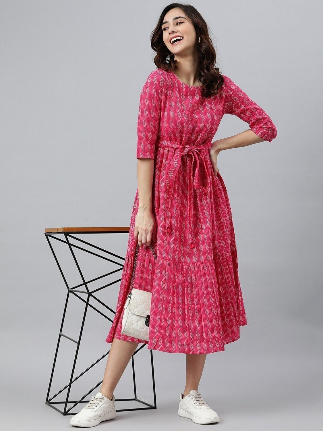 Shrivani Cotton Blend Flared Kurta 