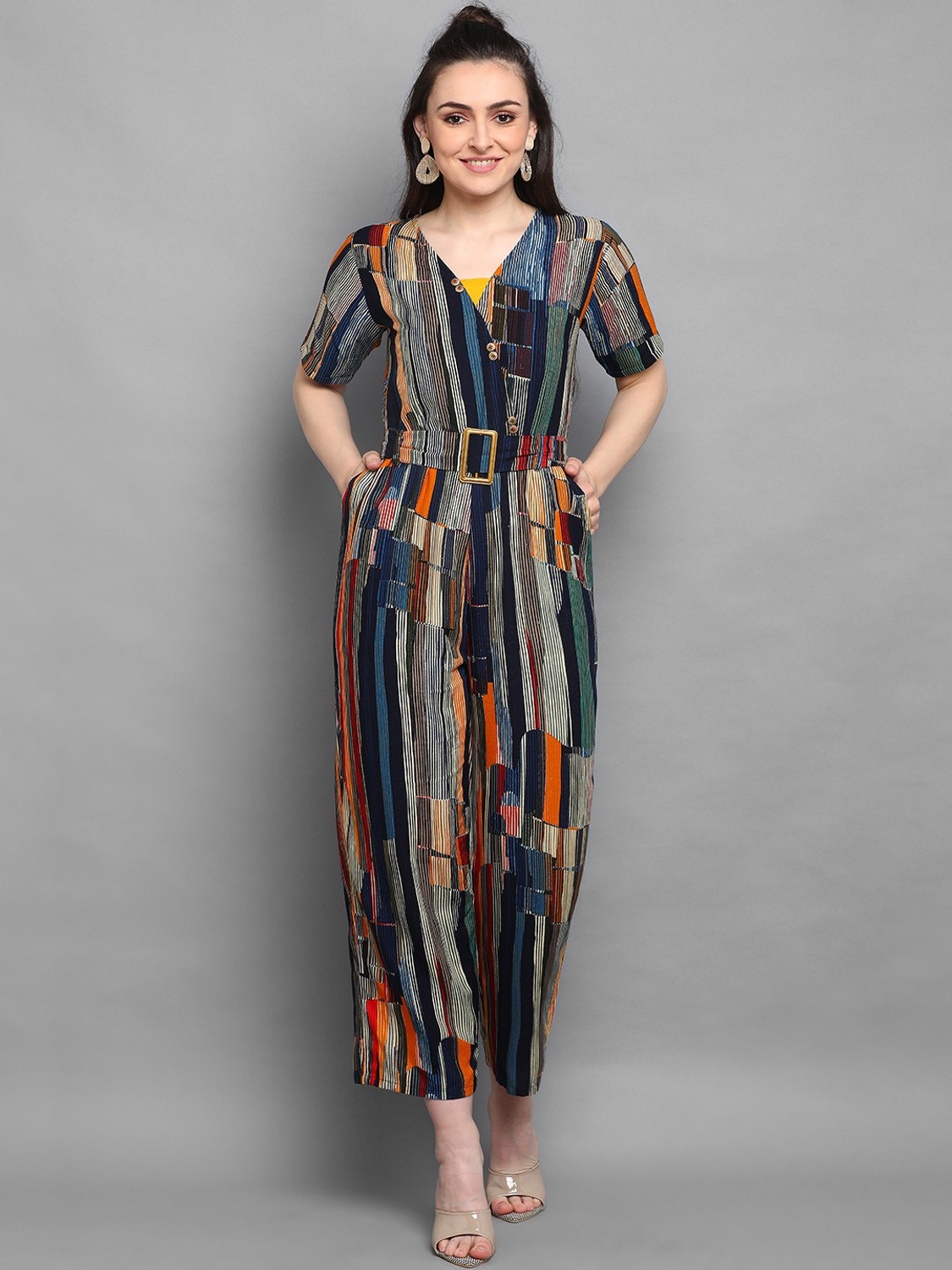 Joriana  Rayon Long Jumpsuit