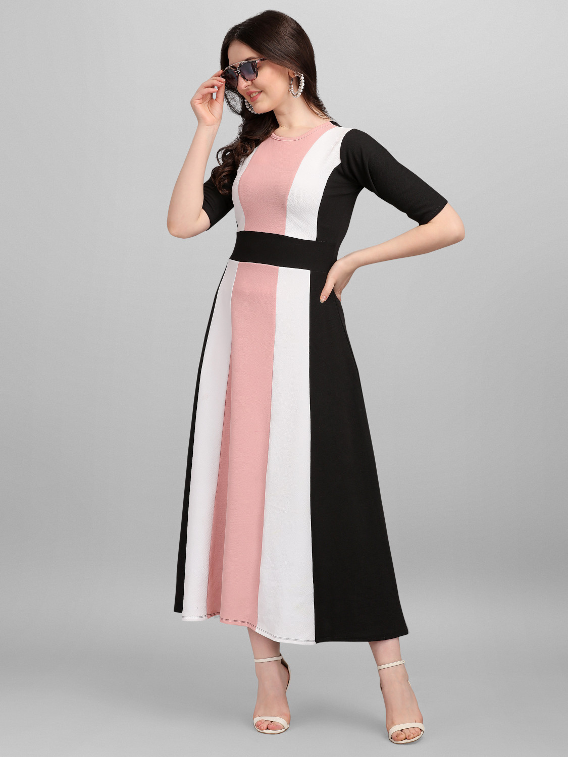 Purvika Lyrca Blend Party Wear Dress