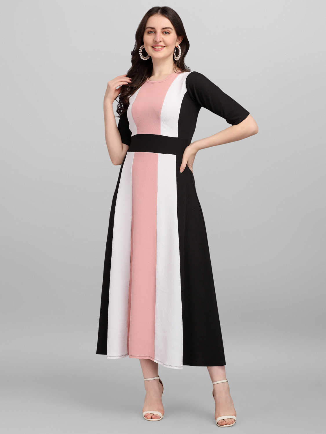 Purvika Lyrca Blend Party Wear Dress