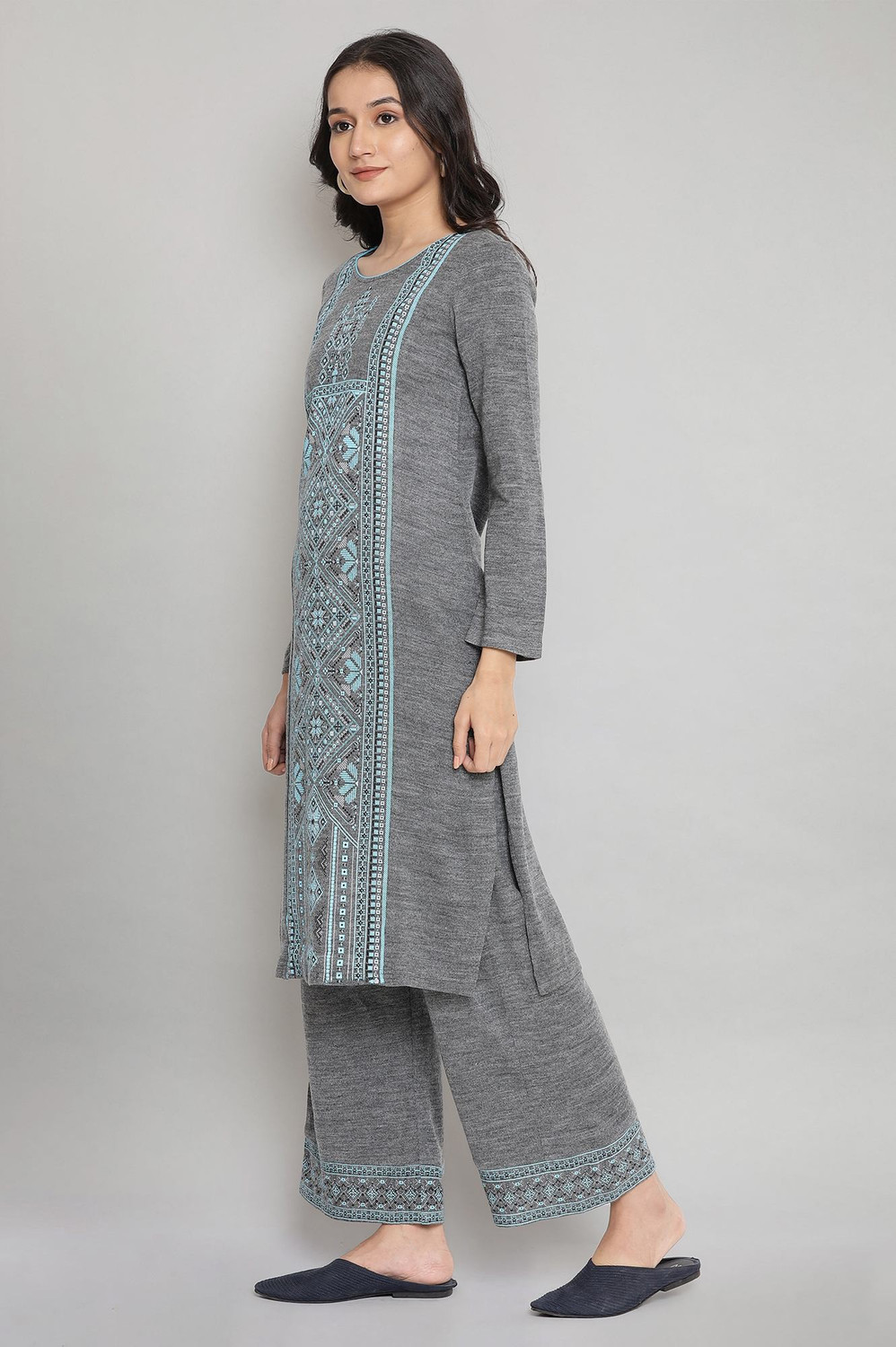 Auralis Embroidered Acrylic Blend Salwar Suit Set