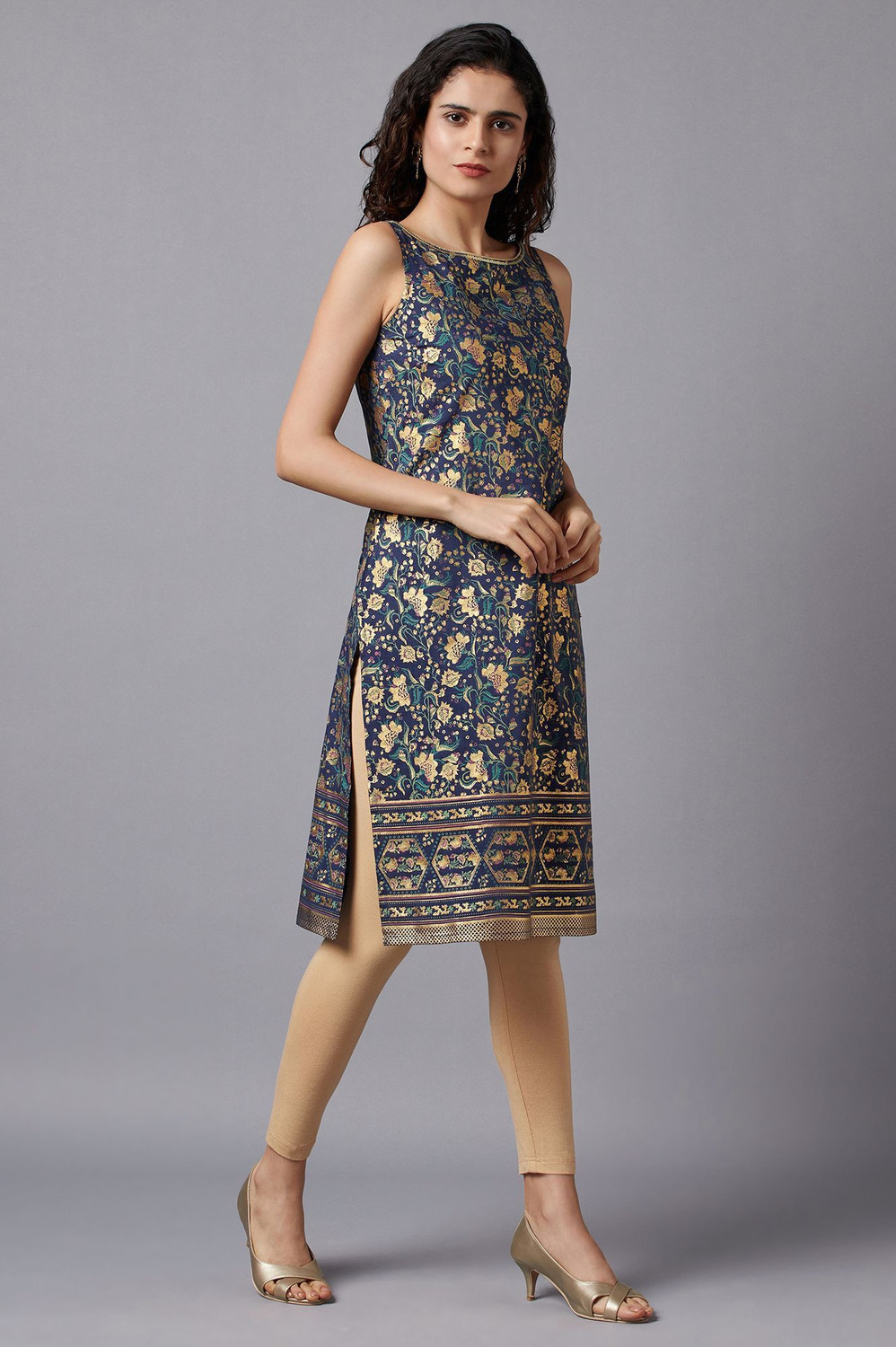 Auralis Polyester Straight  Salwar Suit Set