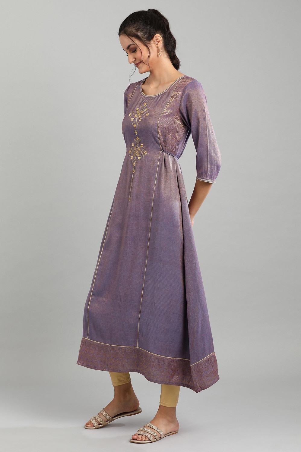 Auralis Embroidered Viscose Rayon Salwar Suit Set