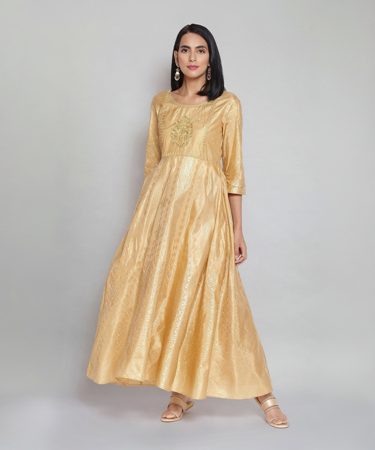 Auralis Ankle-Length Polyester  Salwar Suit Set