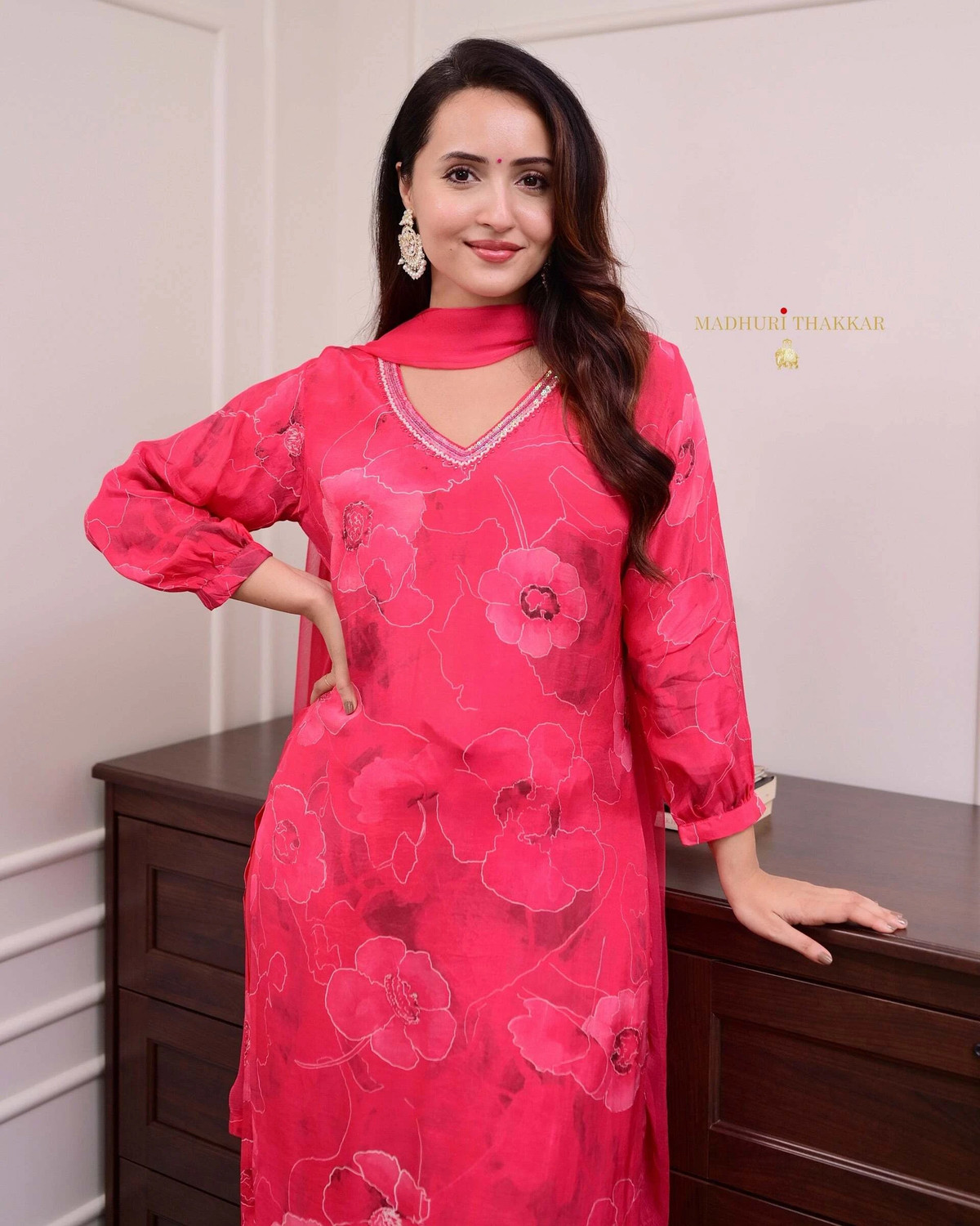   Pilessa Rani Pink Festive Salwar Suit Set
