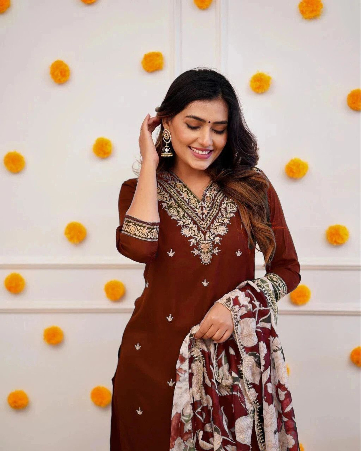  Pilessa Wedding & Ethnic Salwar Suit Set