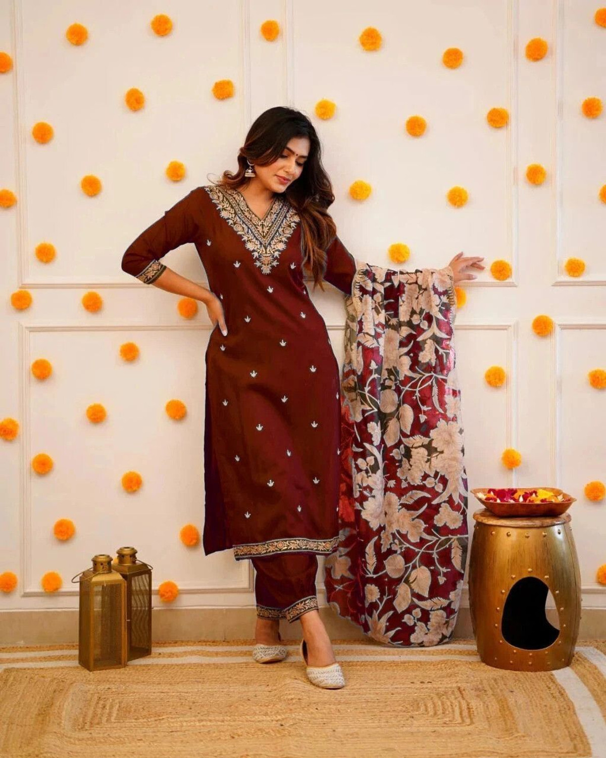  Pilessa Wedding & Ethnic Salwar Suit Set