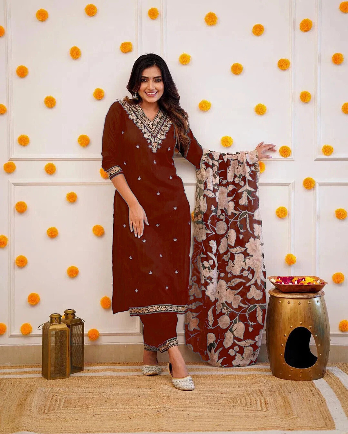  Pilessa Wedding & Ethnic Salwar Suit Set