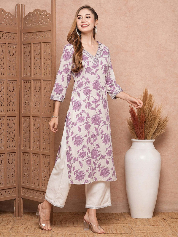 Pravya Viscose Rayon Salwar Suit Set  