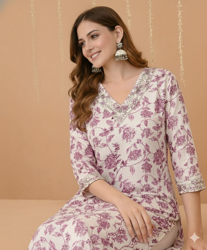 Pravya Viscose Rayon Salwar Suit Set  