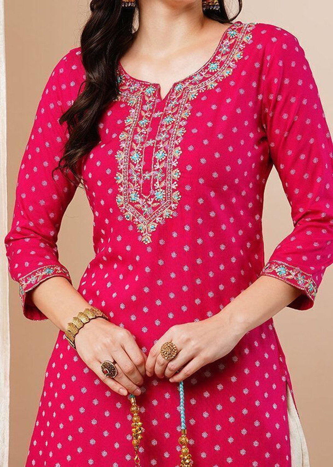 Pravya Straight Casual Wear  Salwar Suit Set  