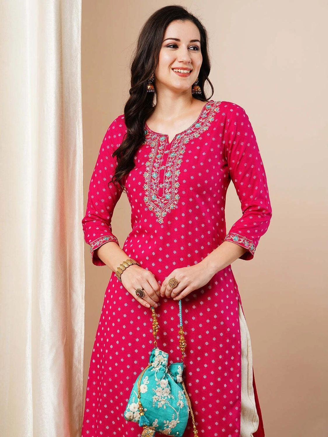 Pravya Straight Casual Wear  Salwar Suit Set  