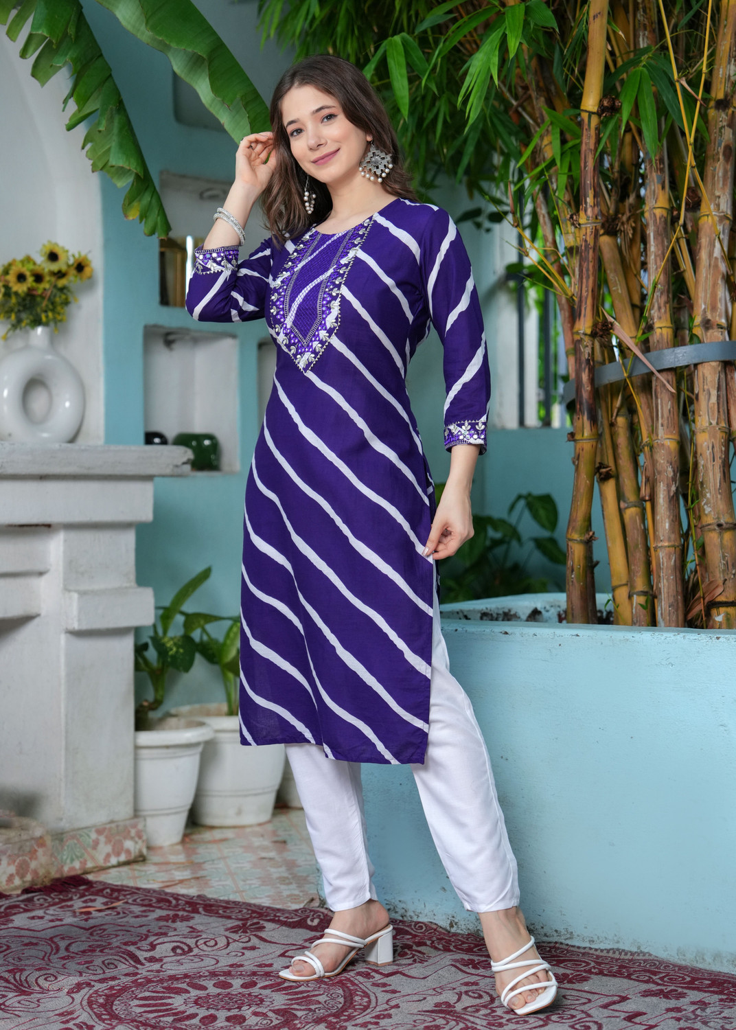 Pravya Embroidered Salwar Suit Set  