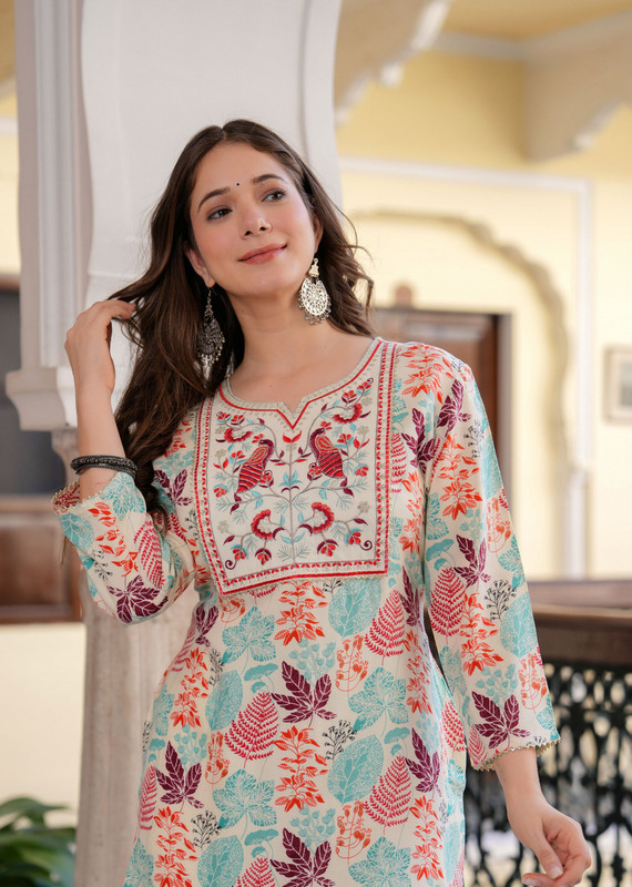 Pravya  Floral Print Salwar Suit Set 