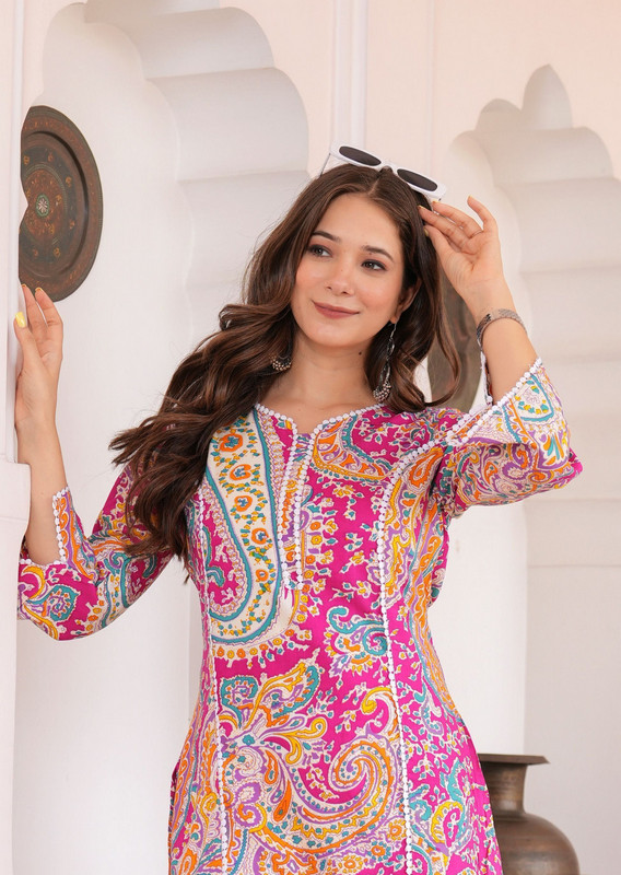 Pravya  Viscose Rayon Salwar Suit Set 