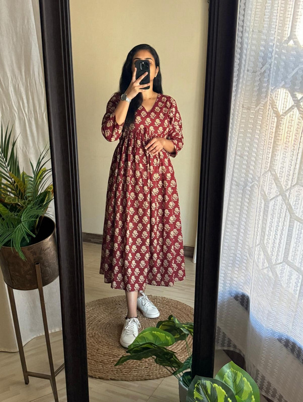  Pravyaa Maroon Printed  Salwar Suit Set 