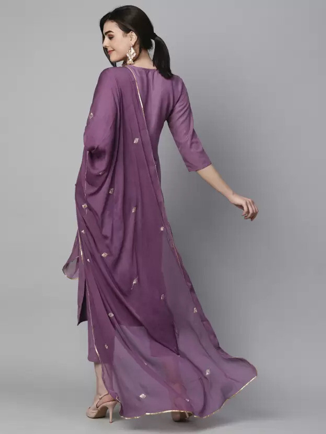 Divashree Cotton Blend Straight Salwar Suit Set 