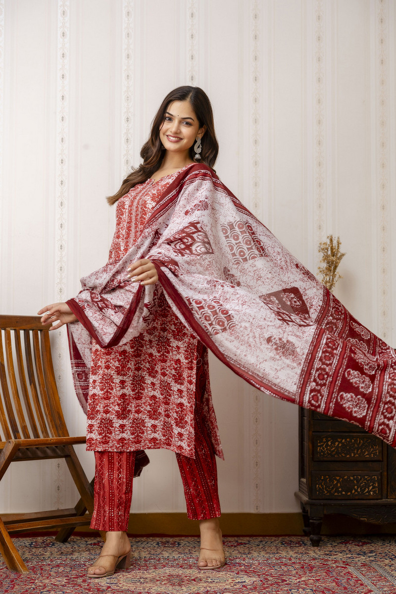Divashree  Cotton  Ethnic Festive Salwar Suit Set 
