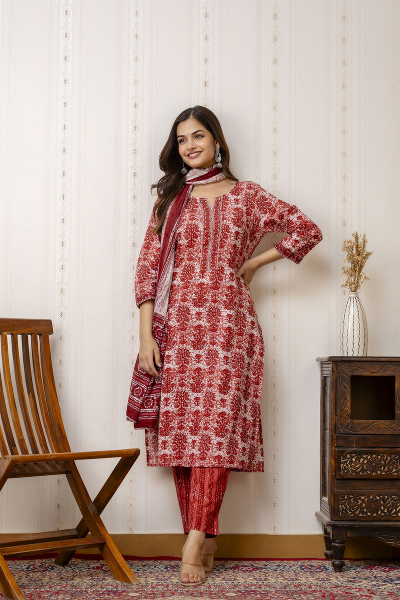 Divashree  Cotton  Ethnic Festive Salwar Suit Set 