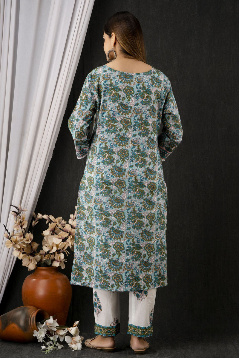 Divashree Multicolor Ethnic Salwar Suit Set 