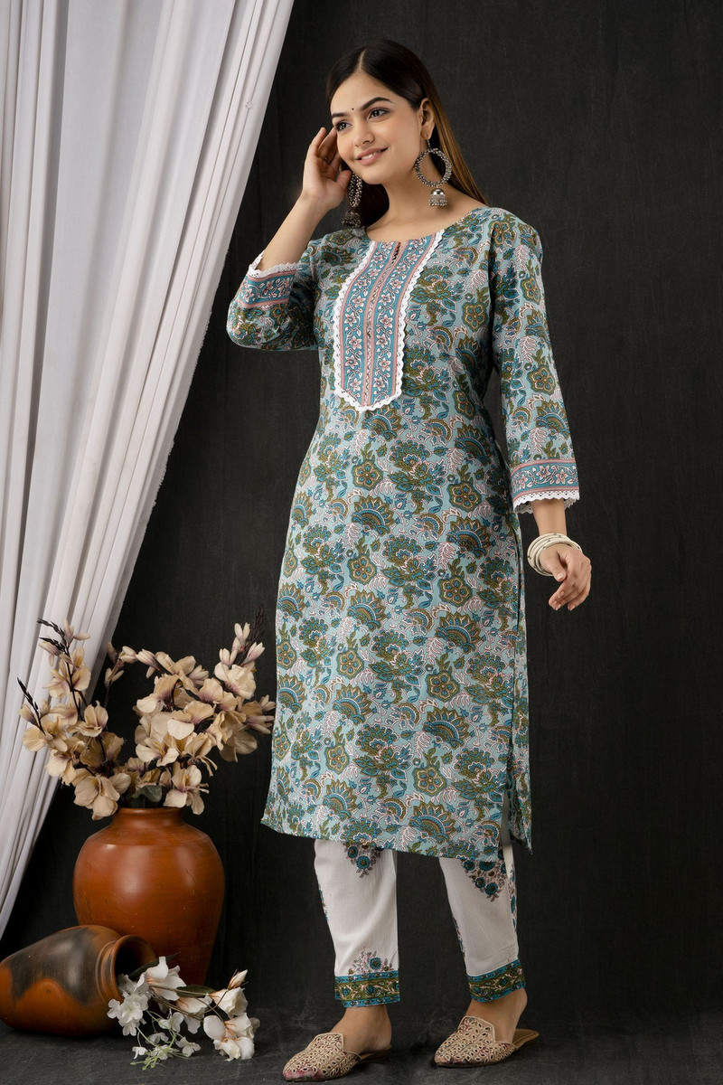 Divashree Multicolor Ethnic Salwar Suit Set 