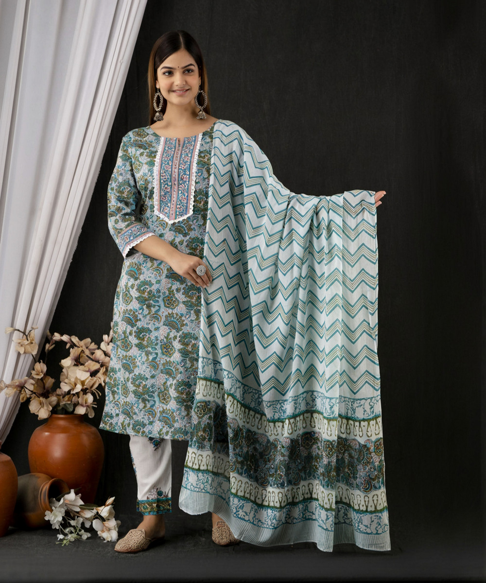 Divashree Multicolor Ethnic Salwar Suit Set 