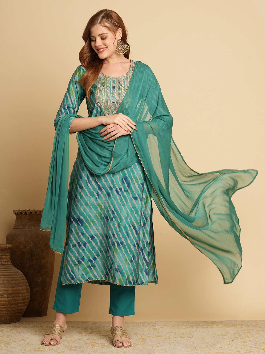 Divashree Leheriya Straight Salwar Suit Set 