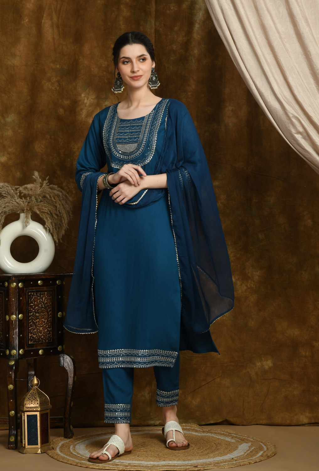 Divashree Viscose Rayon  Salwar Suit Set 
