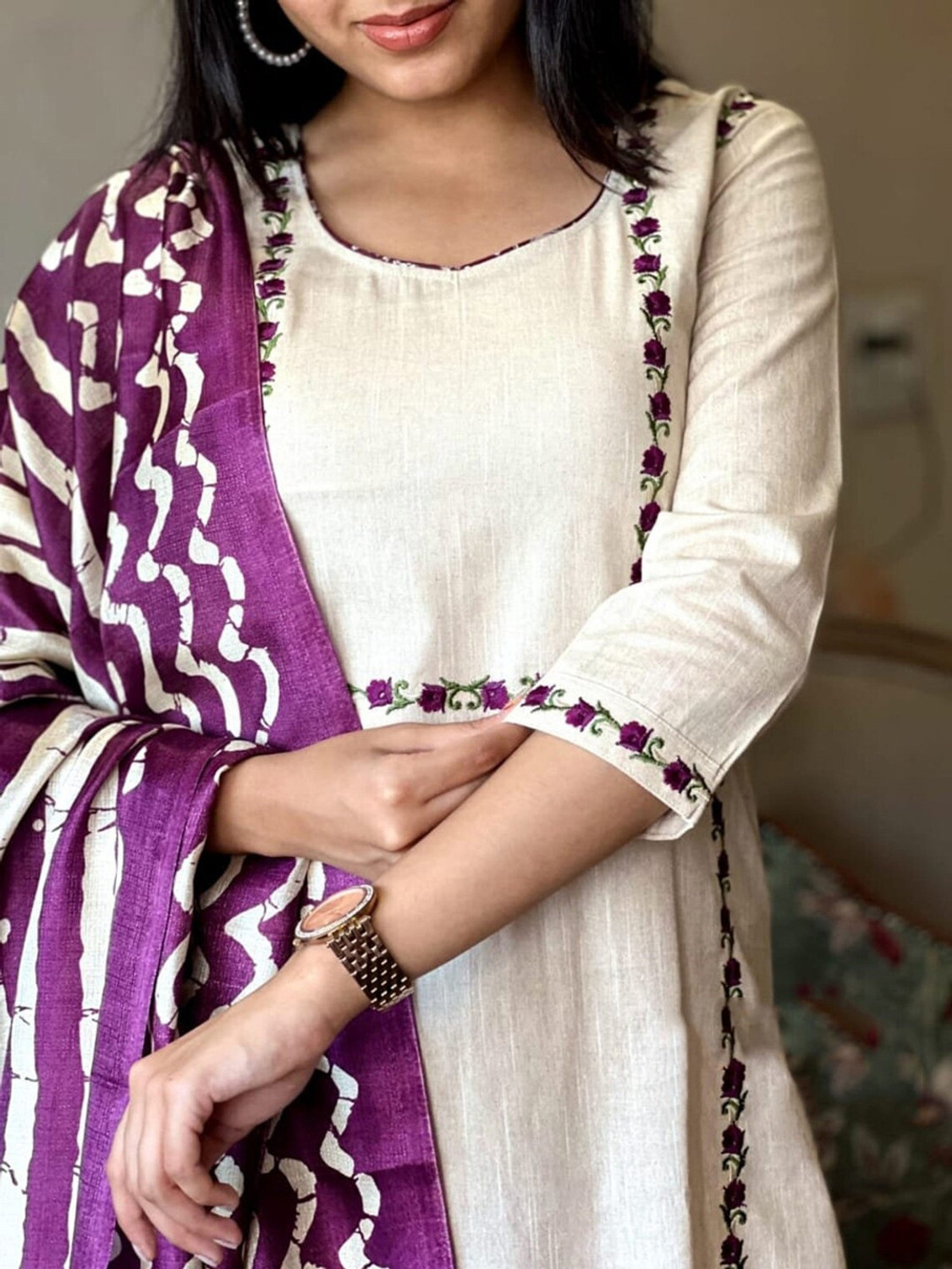 Rivanta Floral Embroidered Salwar Suit Set 