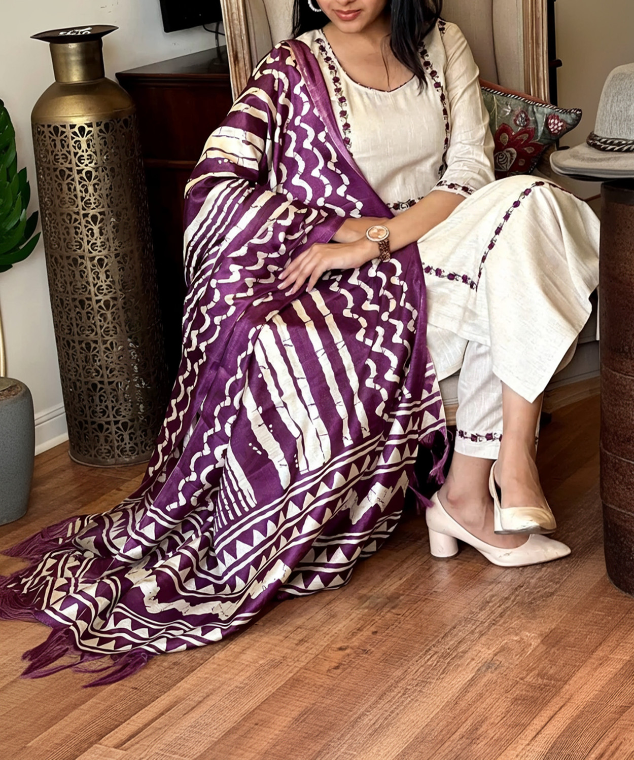 Rivanta Floral Embroidered Salwar Suit Set 