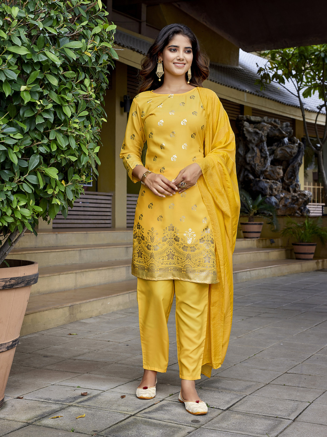 Rivanta Foil Printed Salwar Suit Set 