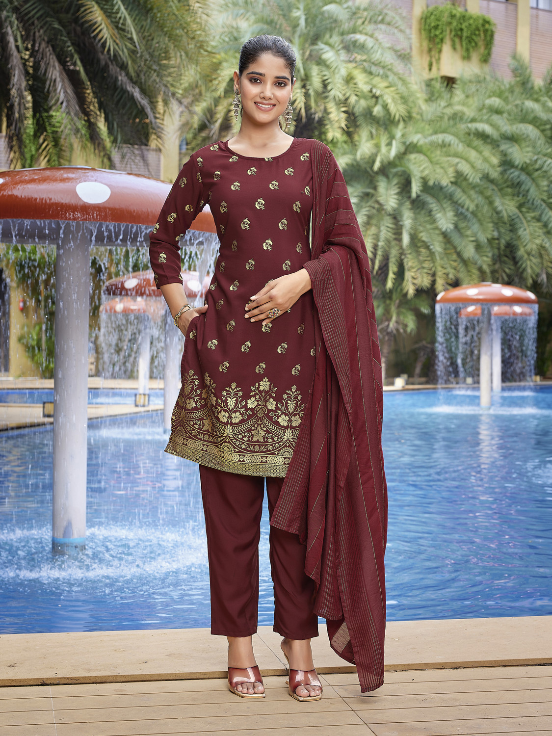 Rivanta Foil Printed Salwar Suit Set 