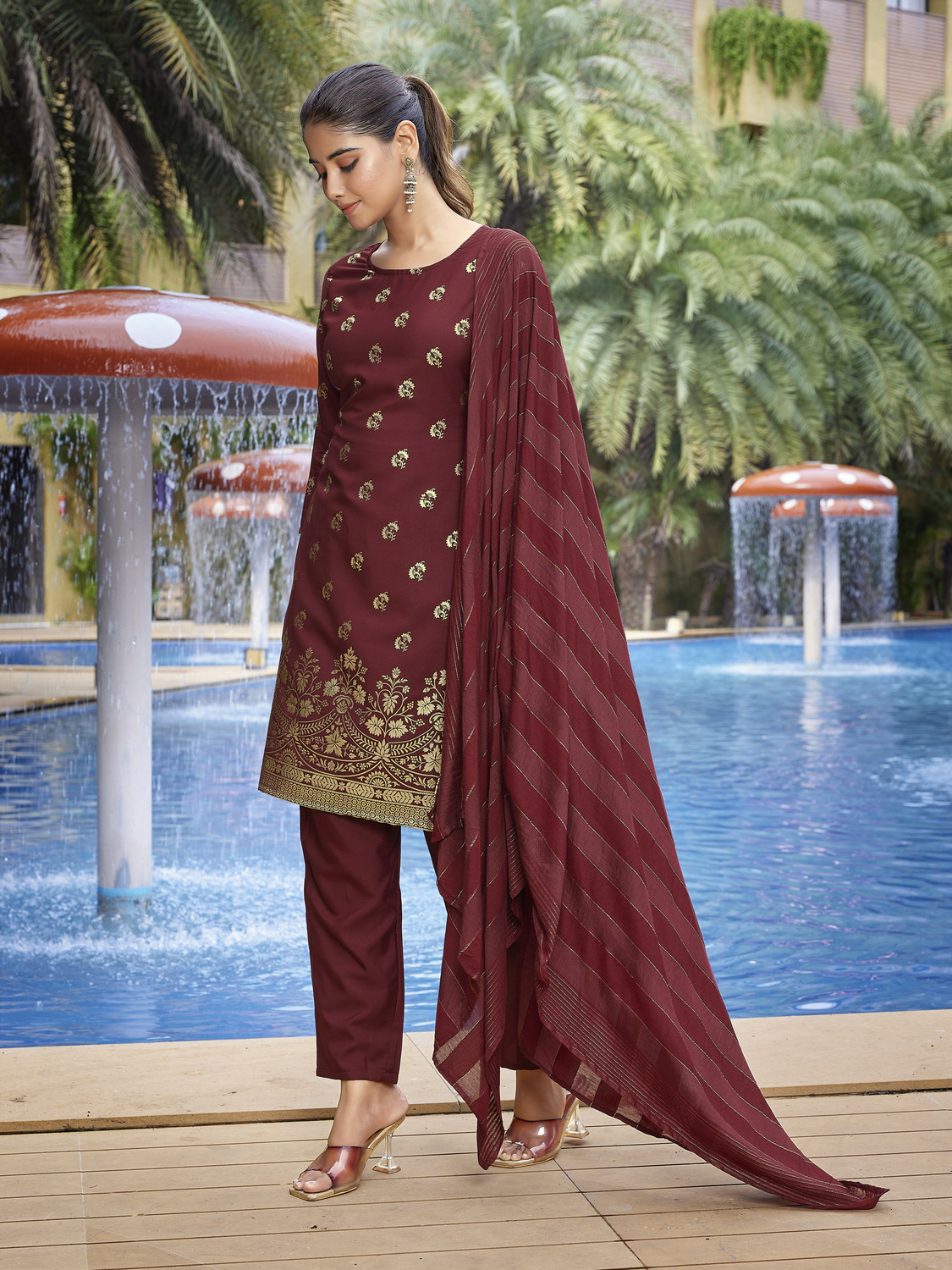 Rivanta Foil Printed Salwar Suit Set 