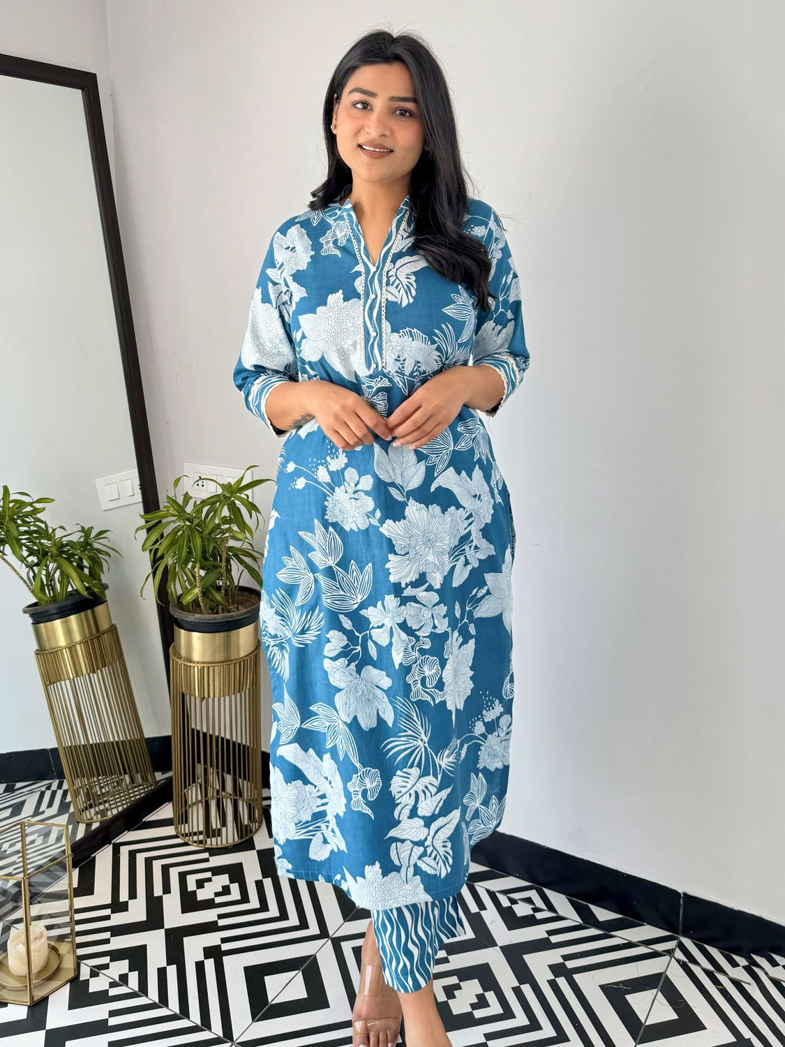 Rivanta  Floral Casual Salwar Suit Set 