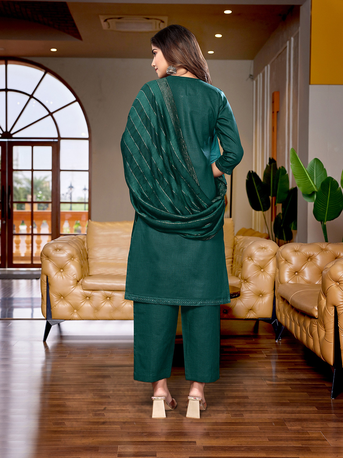   Rivanta Embroidered Yoke Salwar Suit Set 