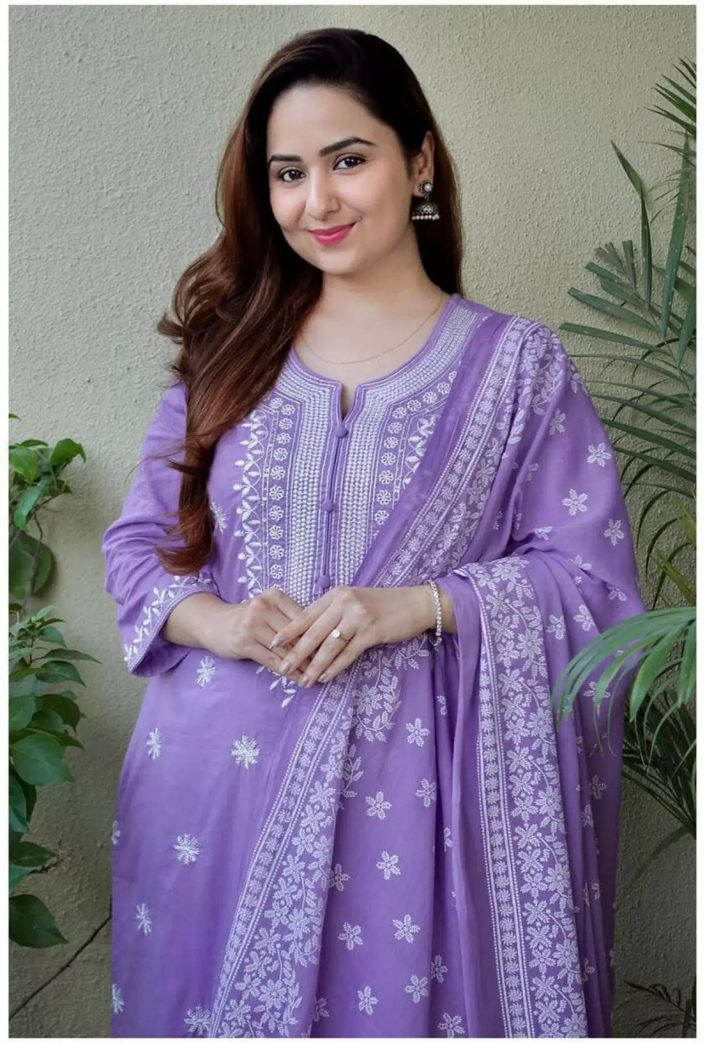     Rivanta Embroidered A-Line Salwar Suit Set 