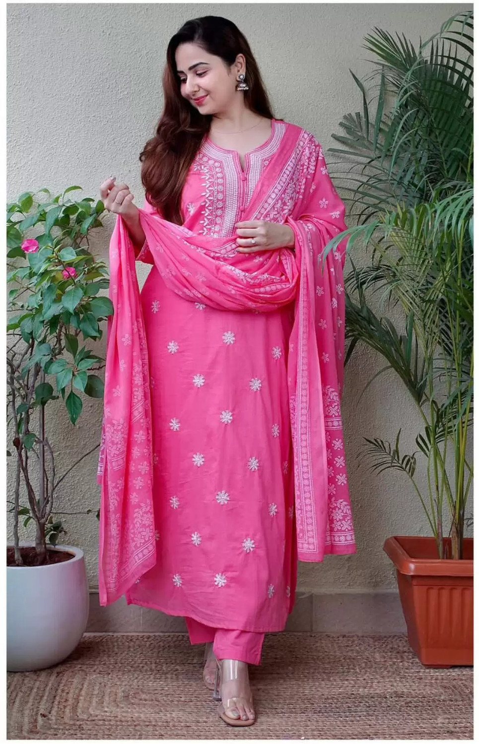     Rivanta Embroidered A-Line Salwar Suit Set 