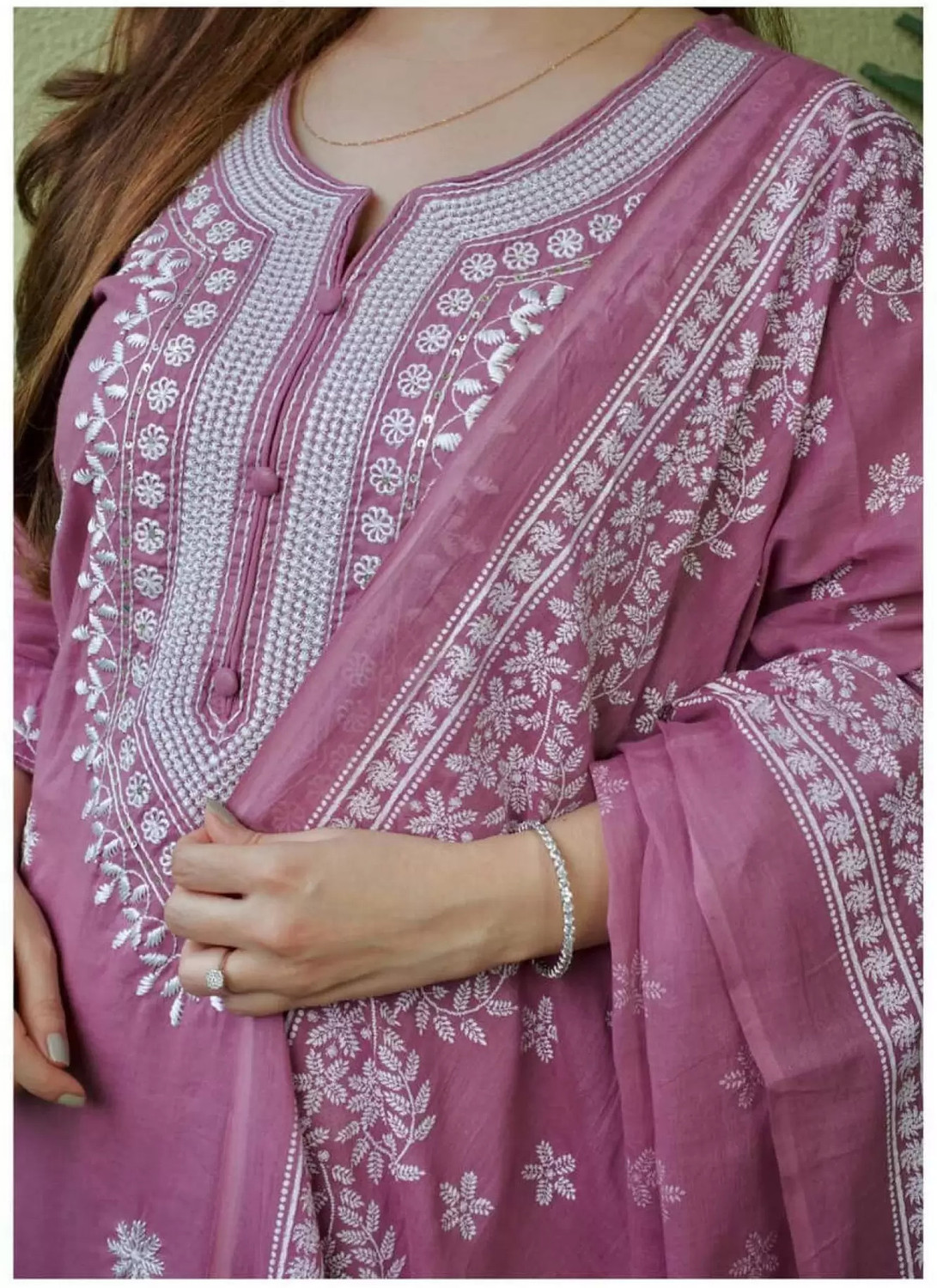     Rivanta Embroidered A-Line Salwar Suit Set 