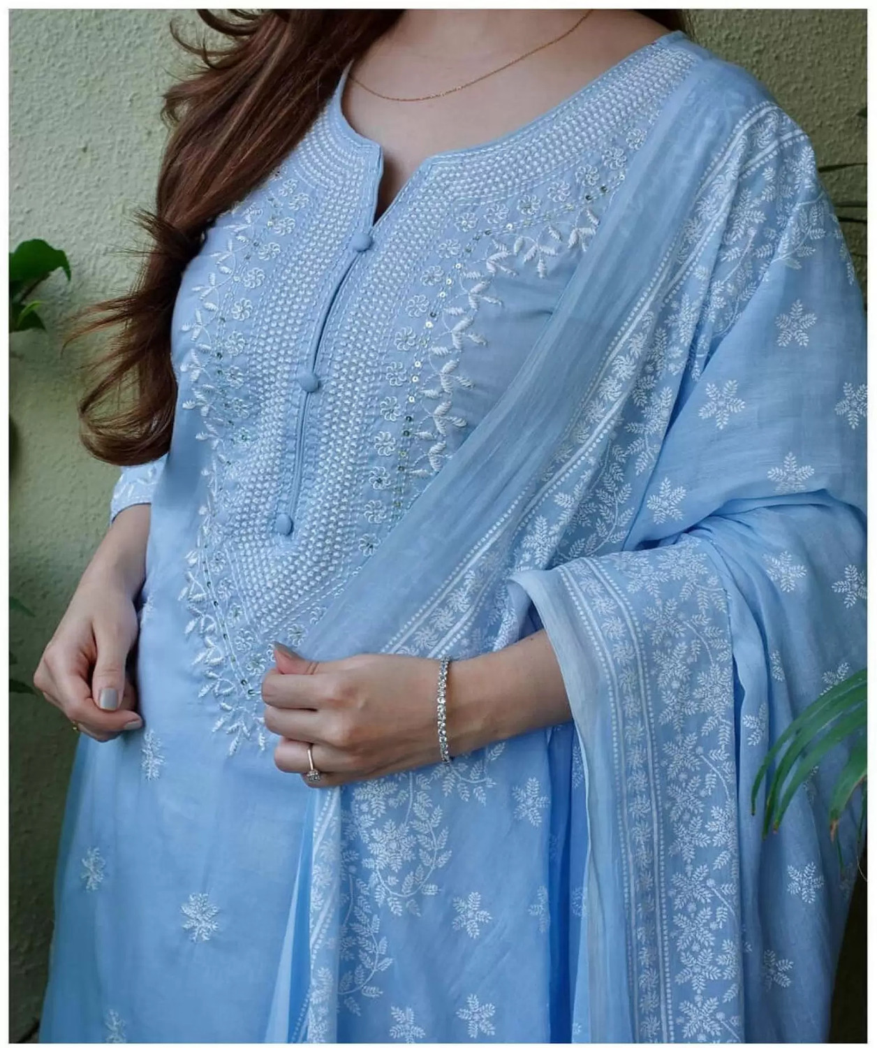     Rivanta Embroidered A-Line Salwar Suit Set 