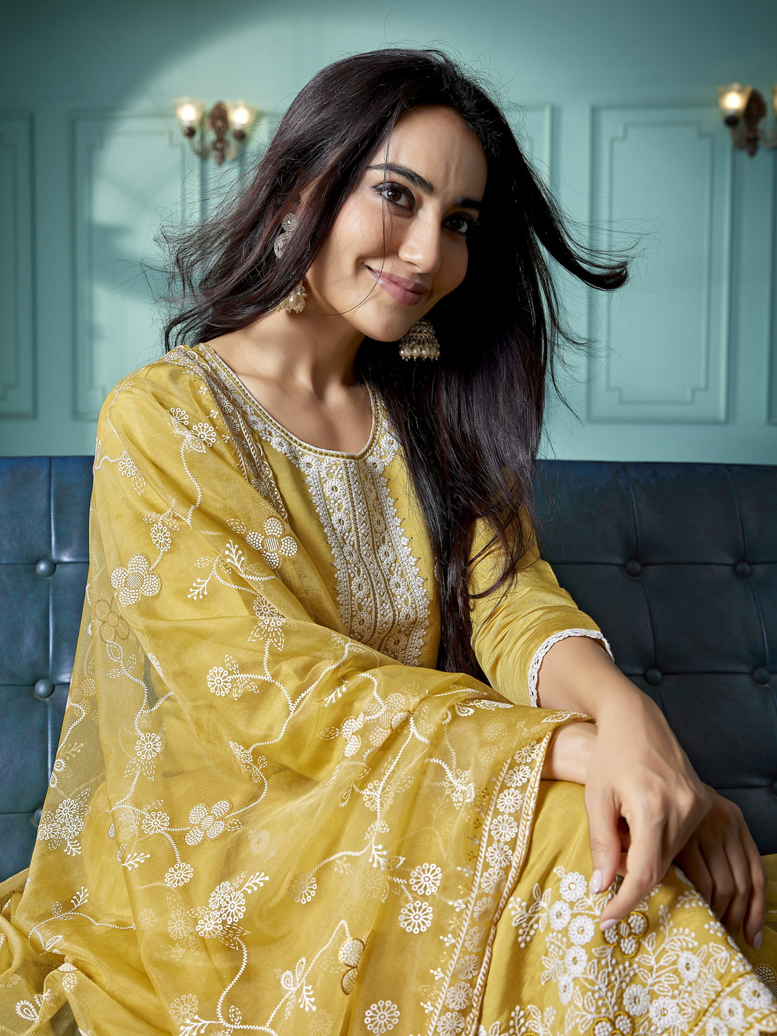  Rivanta Party Wear Embroidered Salwar Suit Set 