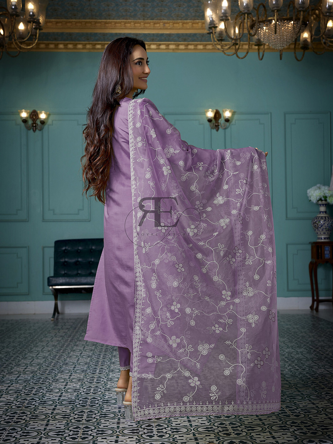  Rivanta Party Wear Embroidered Salwar Suit Set 