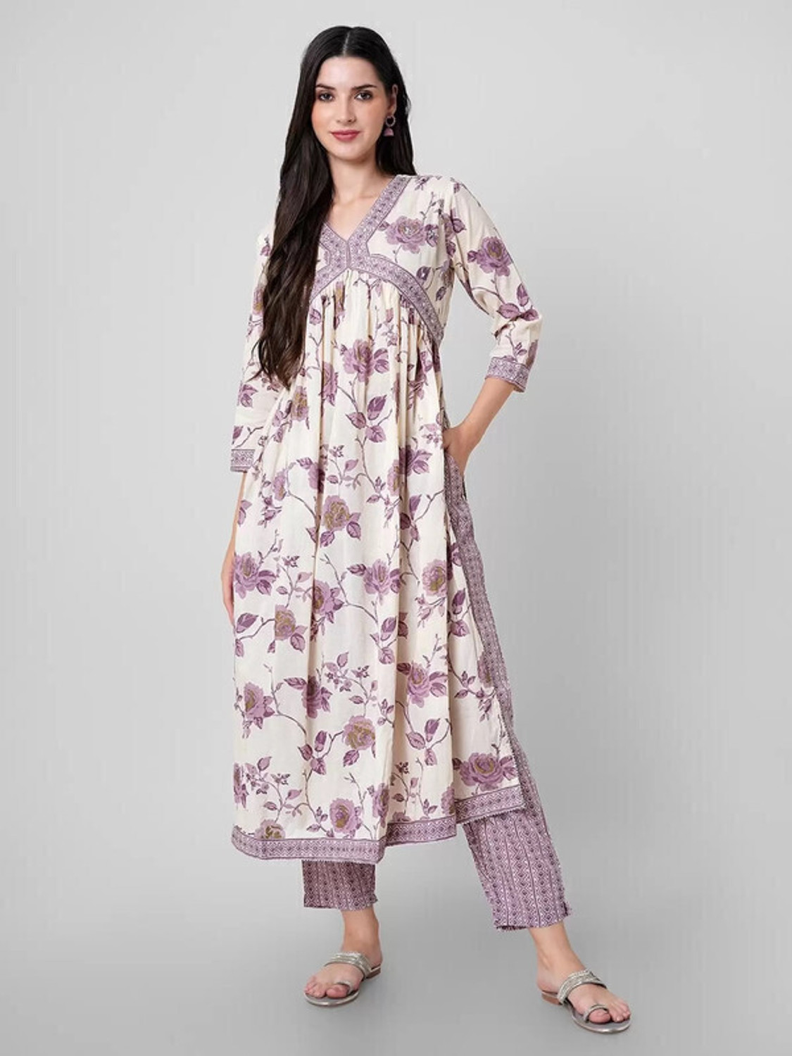  Rivanta Floral Anarkali Salwar Suit Set 
