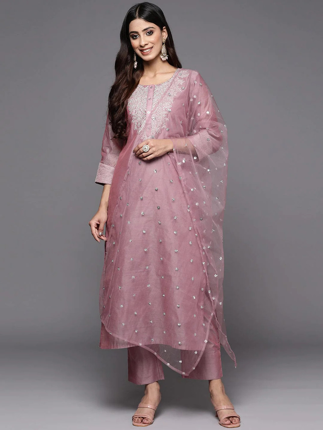 Rivanta  Art SilkSalwar Suit Set 