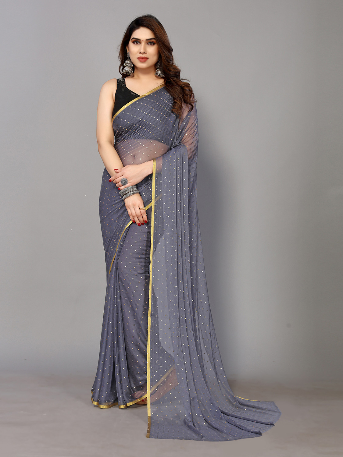 Famora Embellished Chiffon Bollywood Saree