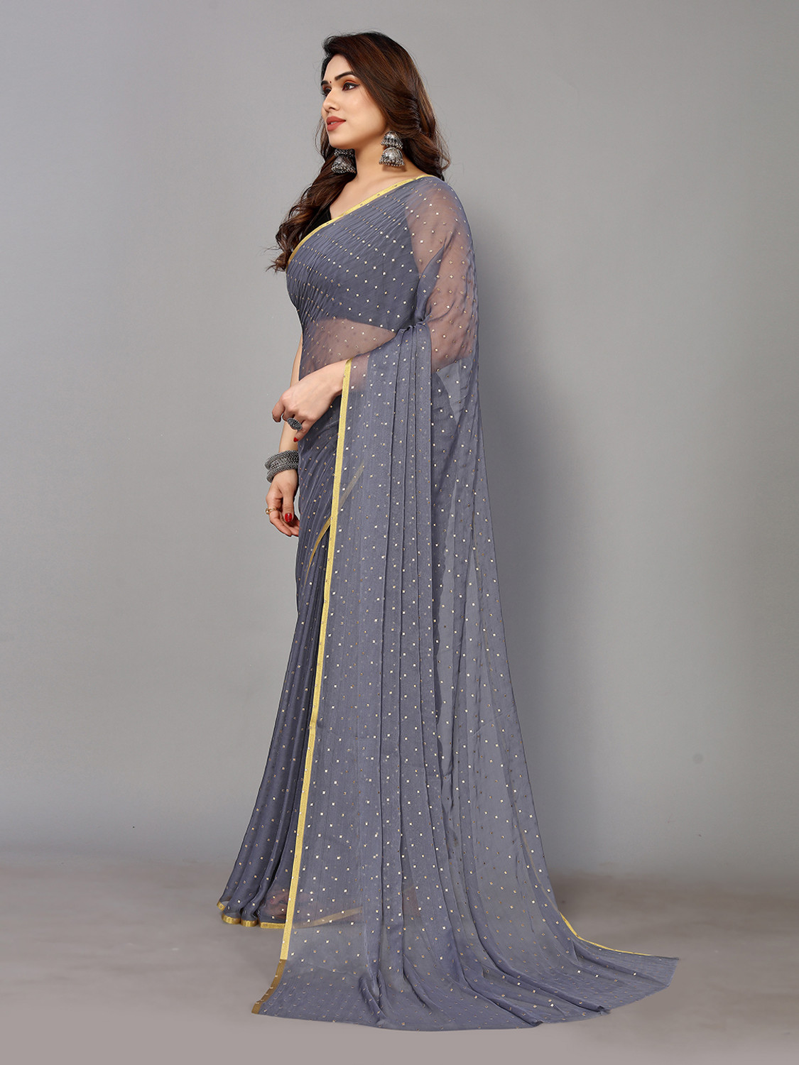 Famora Embellished Chiffon Bollywood Saree
