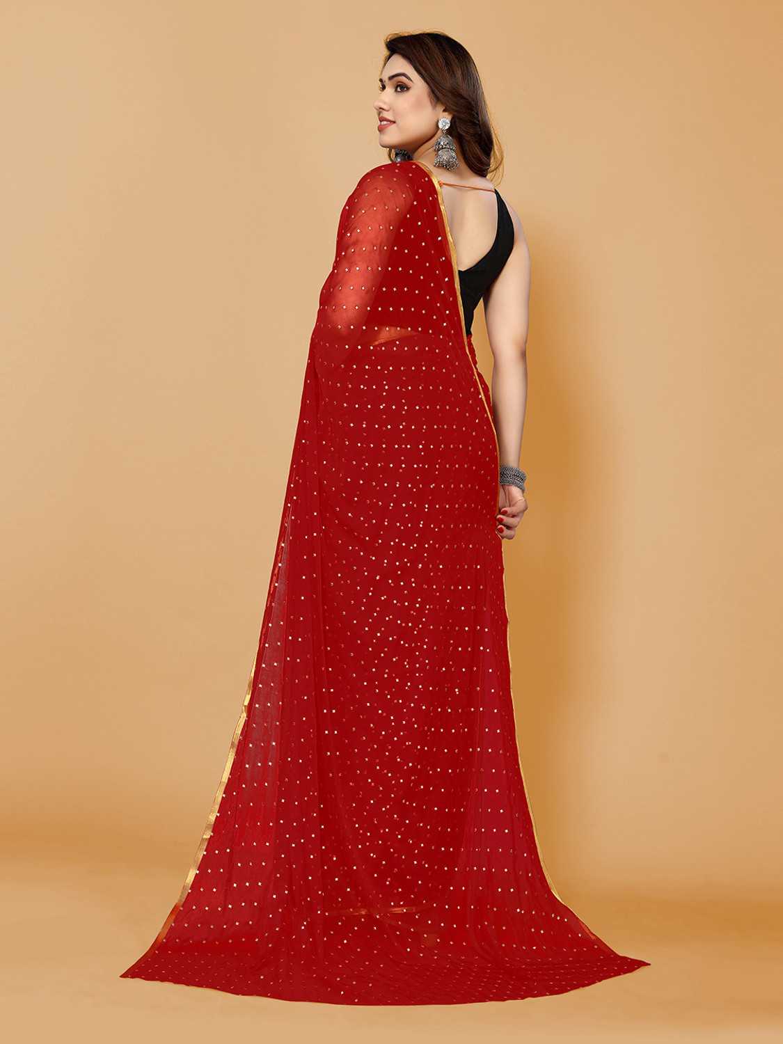 Famora Embellished Chiffon Bollywood Saree