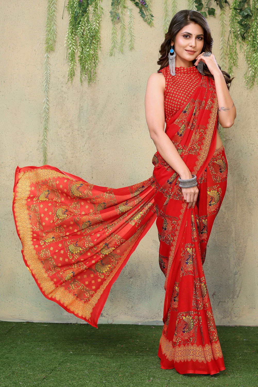 Yarie  Daily Wear Georgette Saree