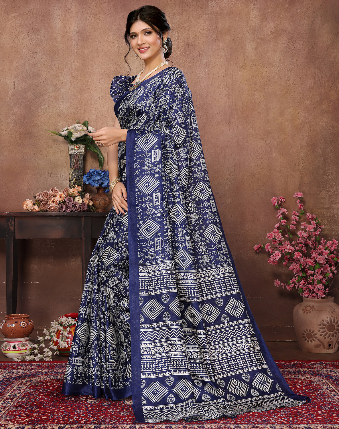 Yarie Art Silk Saree with Blouse