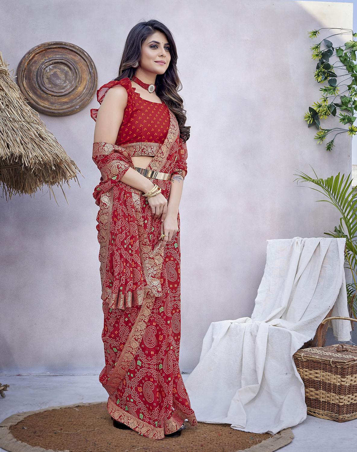Yarie Bollywood Georgette & Lac Wedding & Party