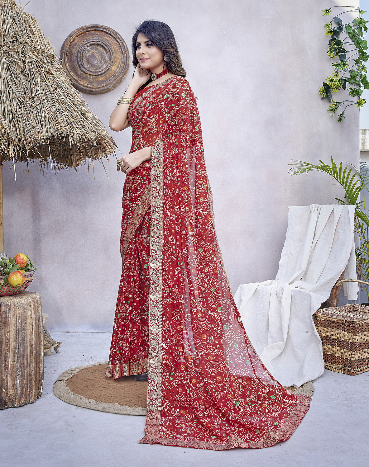 Yarie Bollywood Georgette & Lac Wedding & Party